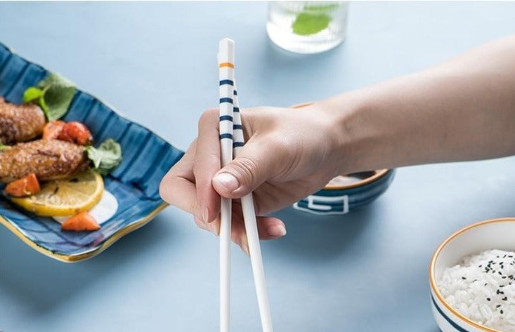 5 Pairs Chopsticks Set Koraiensis Osaka Street Market