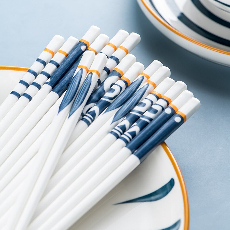 5 Pairs Chopsticks Set Koraiensis Osaka Street Market