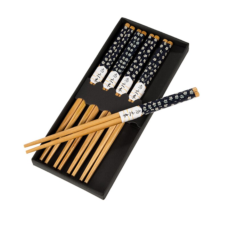 5 Pairs of Chopsticks Set Wiesneri (9 Colors) Osaka Street Market