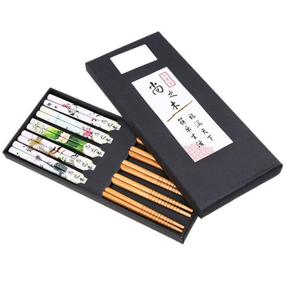5 Pairs of Chopsticks Set Wiesneri (9 Colors) Osaka Street Market