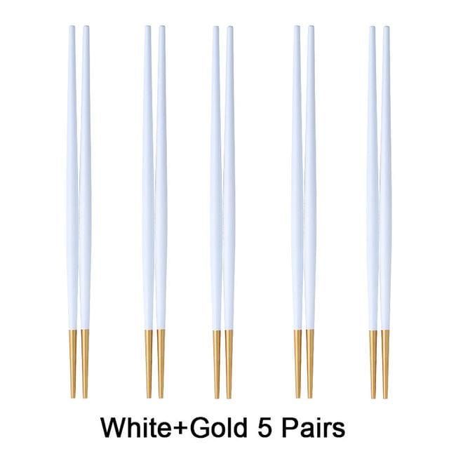 5 Pairs of Metal Chopsticks Nakano ( 10 colors) Osaka Street Market
