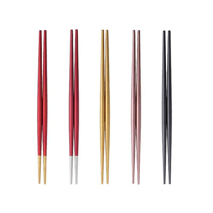 5 Pairs of Metal Chopsticks Nakano ( 10 colors) Osaka Street Market