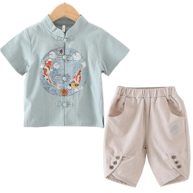 Boy Kimono Kitsune (13 Colors and 6 Sizes) Osaka Street Market