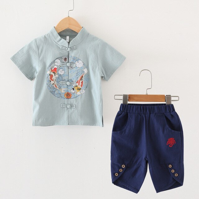 Boy Kimono Kitsune (13 Colors and 6 Sizes) Osaka Street Market