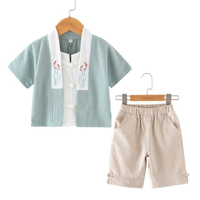 Boy Kimono Kitsune (13 Colors and 6 Sizes) Osaka Street Market