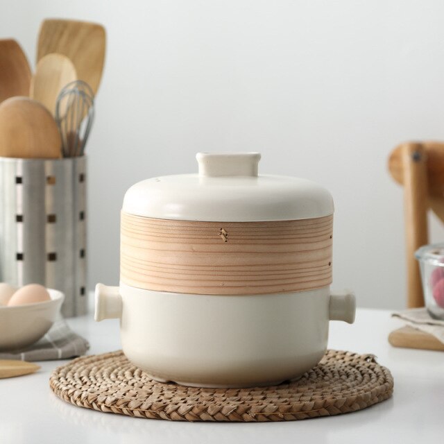 Casserole with Steamer Enryaku-ji (5 Colors and 3 Sizes) Osaka Street Market