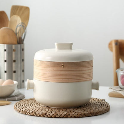 Casserole with Steamer Enryaku-ji (5 Colors and 3 Sizes) Osaka Street Market