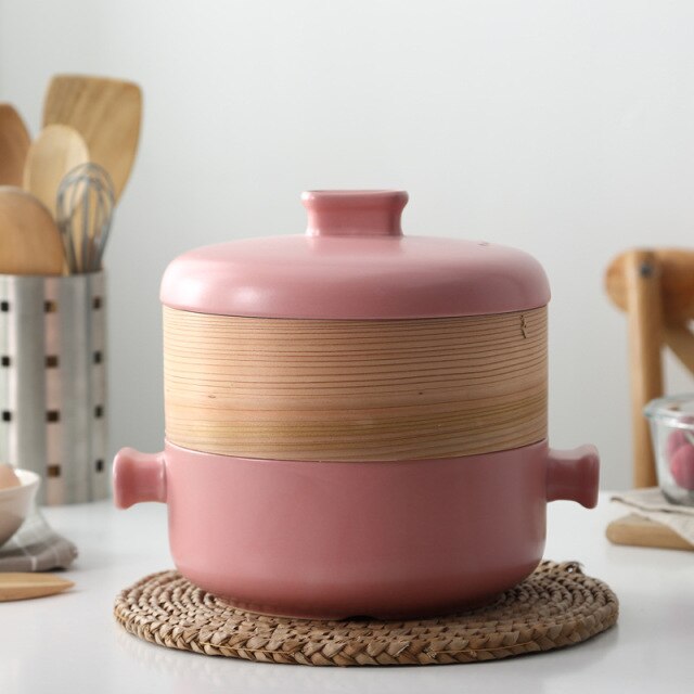 Casserole with Steamer Enryaku-ji (5 Colors and 3 Sizes) Osaka Street Market