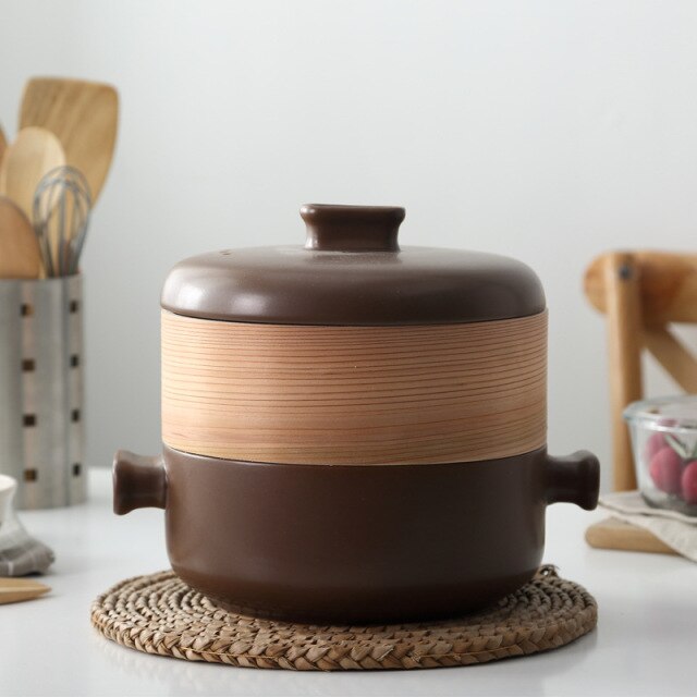 Casserole with Steamer Enryaku-ji (5 Colors and 3 Sizes) Osaka Street Market