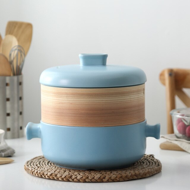 Casserole with Steamer Enryaku-ji (5 Colors and 3 Sizes) Osaka Street Market