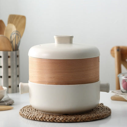 Casserole with Steamer Enryaku-ji (5 Colors and 3 Sizes) Osaka Street Market