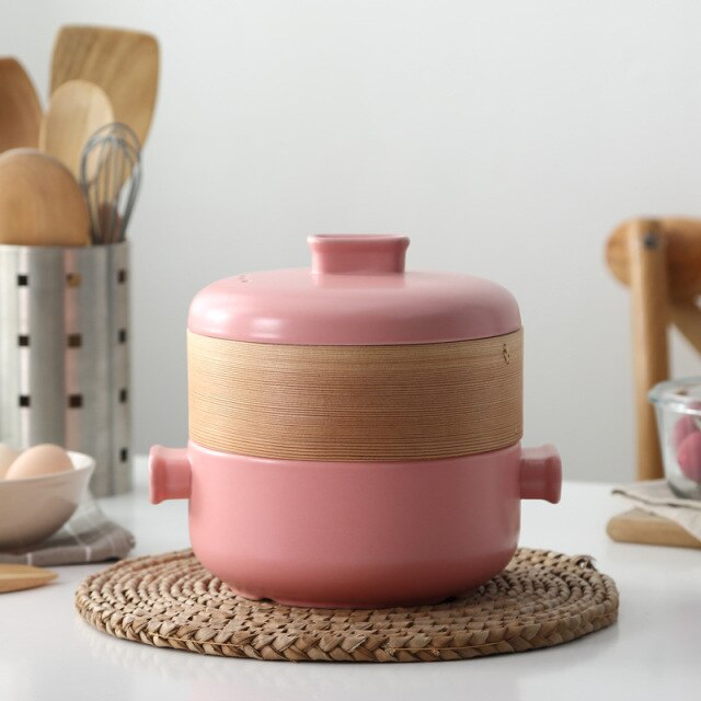 Casserole with Steamer Enryaku-ji (5 Colors and 3 Sizes) Osaka Street Market