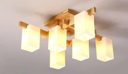 Ceiling Lamp Okkaigijidomae (4, 6 or 8 Heads and 3 Sizes) Osaka Street Market