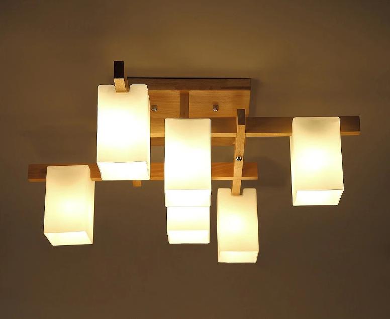 Ceiling Lamp Okkaigijidomae (4, 6 or 8 Heads and 3 Sizes) Osaka Street Market