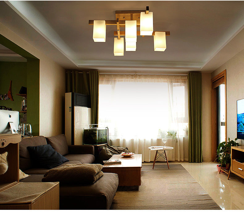 Ceiling Lamp Okkaigijidomae (4, 6 or 8 Heads and 3 Sizes) Osaka Street Market