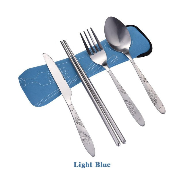 Chopsticks, Knife, Spoon and Fork Set Kimetsu (8 Colors) Osaka Street Market