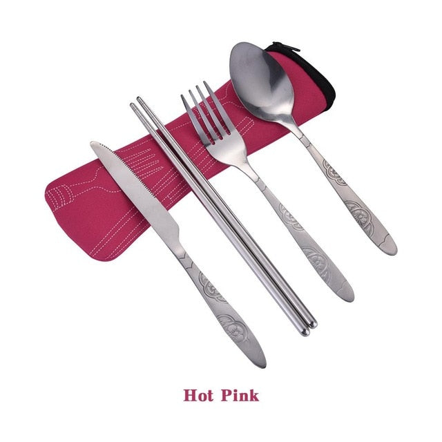 Chopsticks, Knife, Spoon and Fork Set Kimetsu (8 Colors) Osaka Street Market