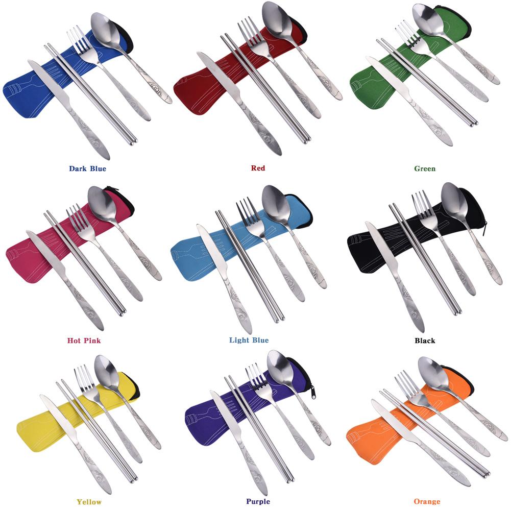 Chopsticks, Knife, Spoon and Fork Set Kimetsu (8 Colors) Osaka Street Market