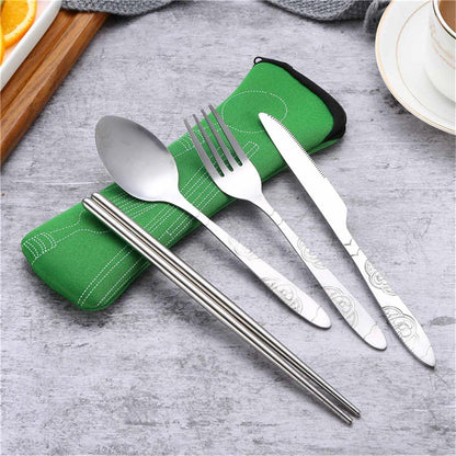 Chopsticks, Knife, Spoon and Fork Set Kimetsu (8 Colors) Osaka Street Market