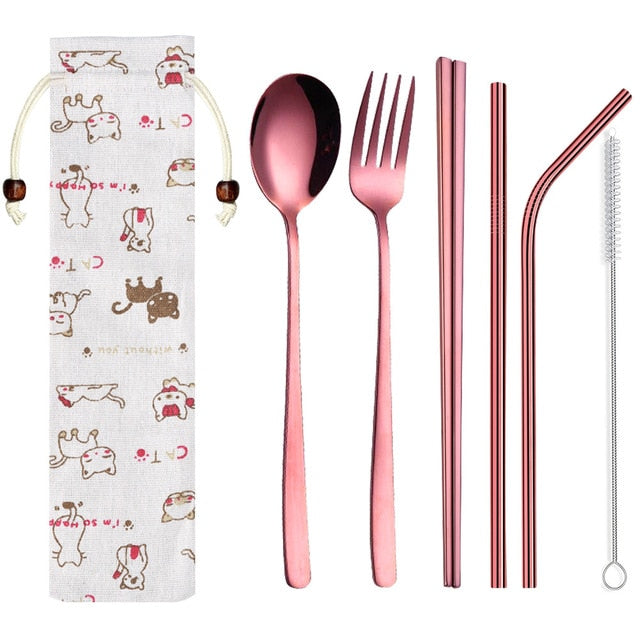 Chopsticks and Cutlery Set Minami (5 Colors) Osaka Street Market