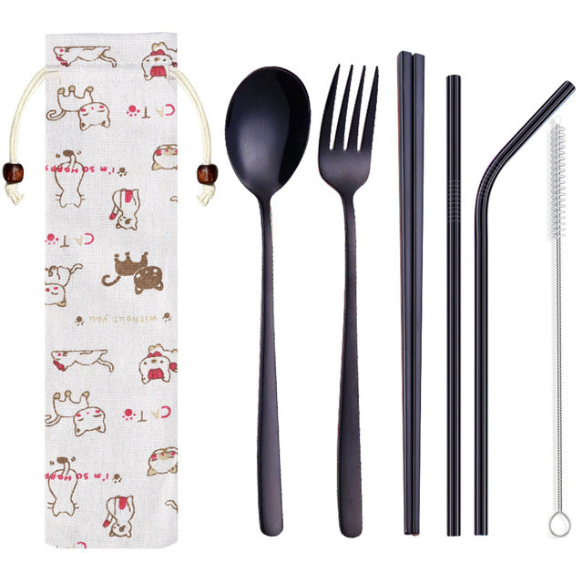 Chopsticks and Cutlery Set Minami (5 Colors) Osaka Street Market