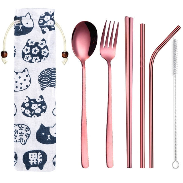 Chopsticks and Cutlery Set Seibu (5 Colors) Osaka Street Market