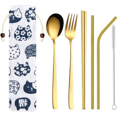 Chopsticks and Cutlery Set Seibu (5 Colors) Osaka Street Market