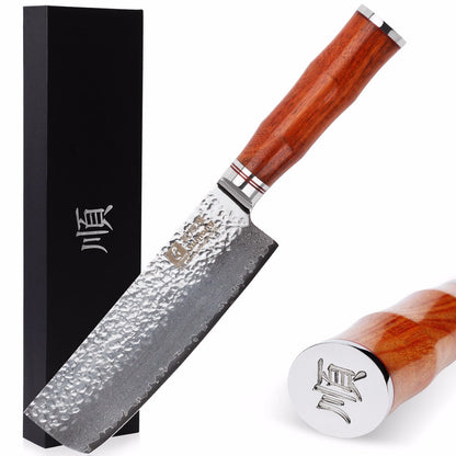 Damascus Nakiri Knife Aomori Osaka Street Market