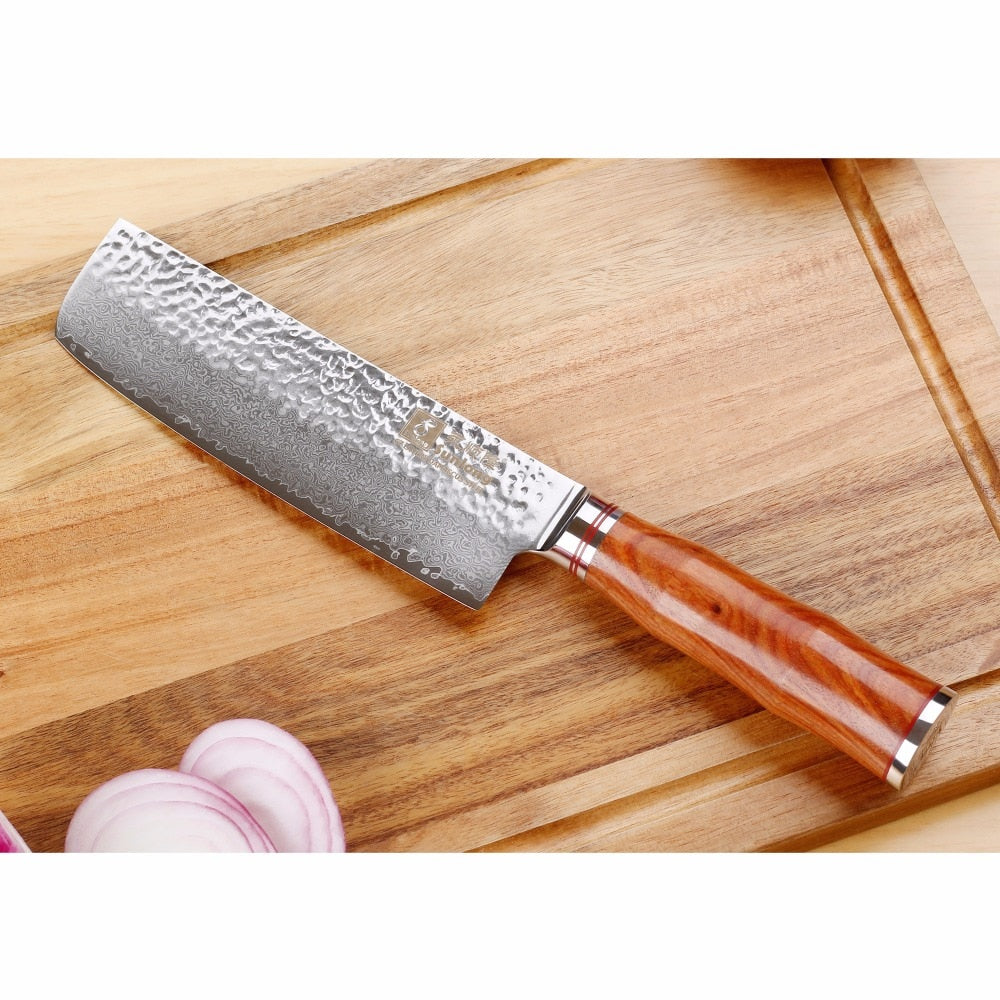Damascus Nakiri Knife Aomori Osaka Street Market