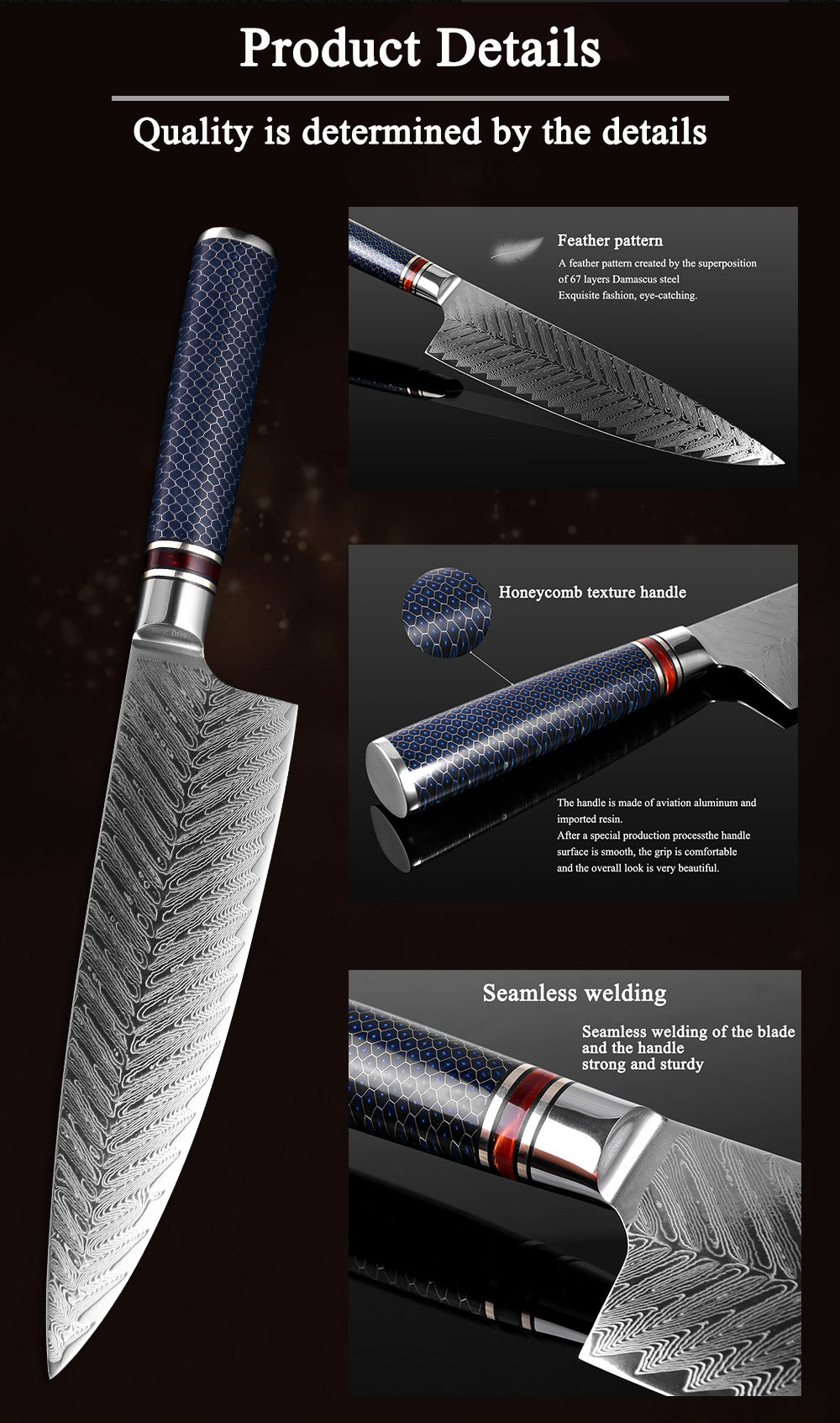 Damascus Steel Knife Morioka Osaka Street Market