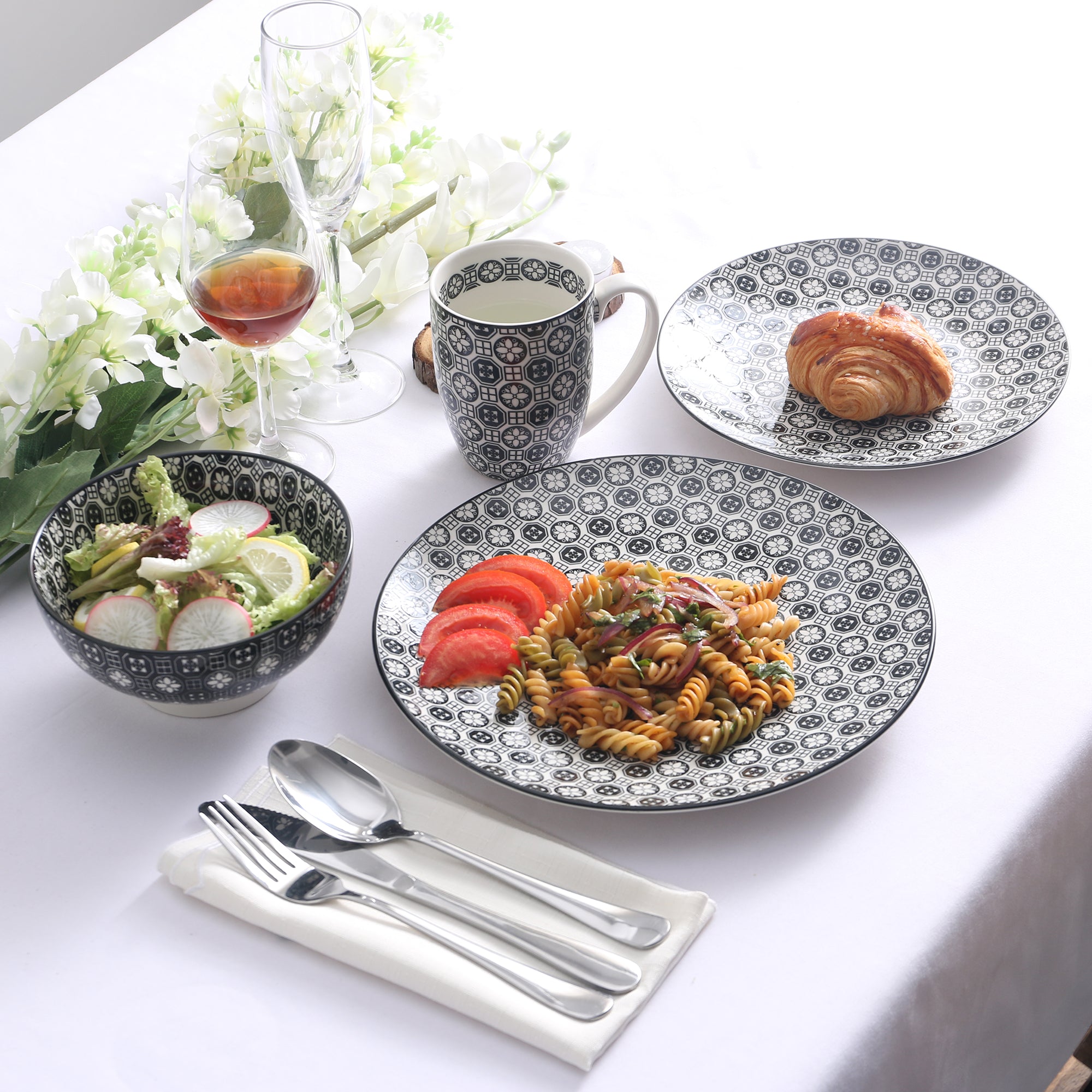 Japanese Table Setting Japanese Tableware Set Vancasso Haruka 16
