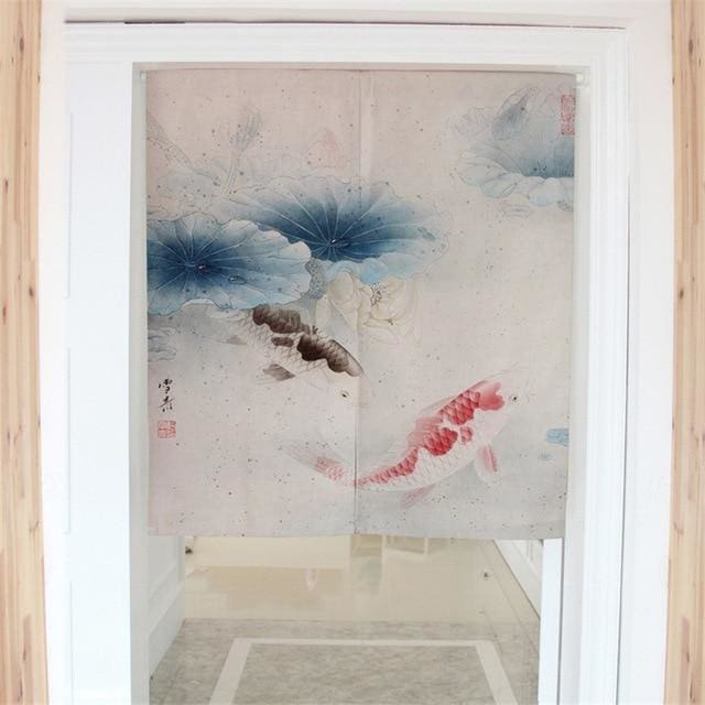 Door Curtain Kumakogen (2 Sizes and 4 Ways to hang it) Osaka Street Market