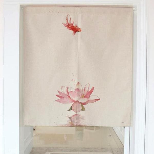 Door Curtain Maebashi (2 Sizes and 4 Ways to hang it) Osaka Street Market