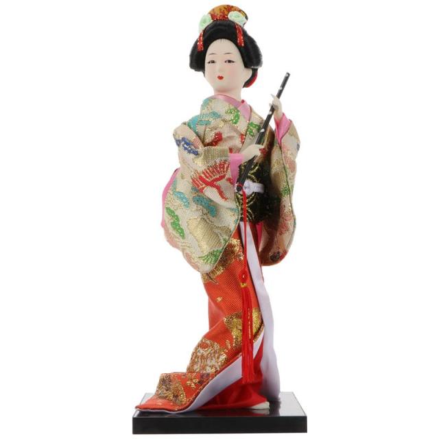 Geisha Doll Shamisen Osaka Street Market