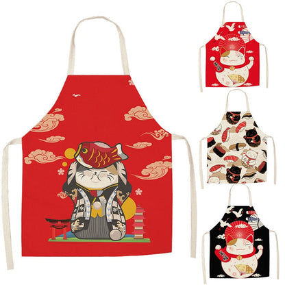 Lucky Cat Apron Kitchen Osaka Street Market