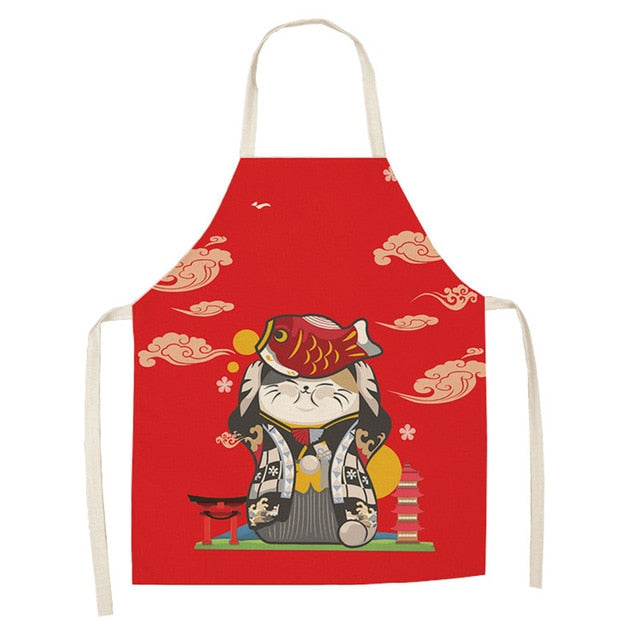 Lucky Cat Apron Kitchen Osaka Street Market