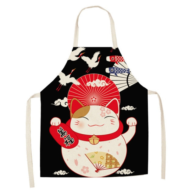 Lucky Cat Apron Kitchen Osaka Street Market