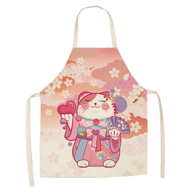 Lucky Cat Apron Kitchen Osaka Street Market