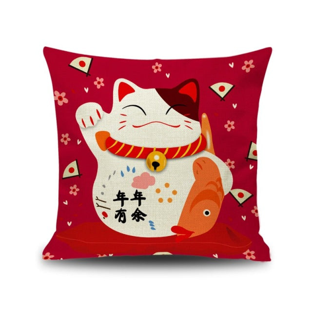 Lucky Cat Cushion (10 Models) Osaka Street Market