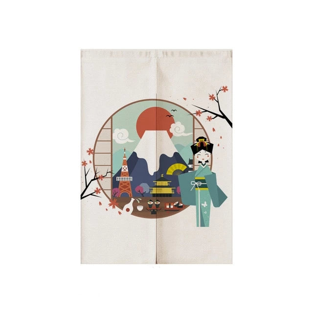 Noren Curtain Higashihiroshima (2 Sizes) Osaka Street Market