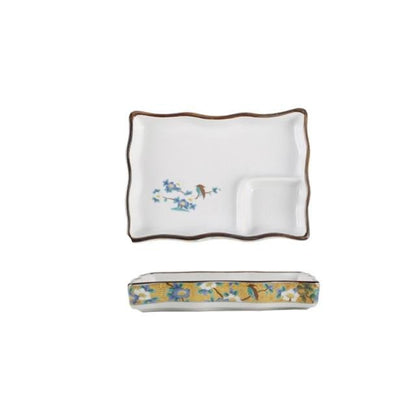 Plate with Sauce Bowl Nyū (4 Colors and 4 Sizes) Osaka Street Market