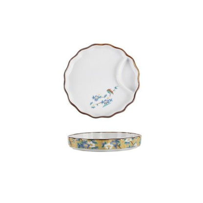 Plate with Sauce Bowl Nyū (4 Colors and 4 Sizes) Osaka Street Market