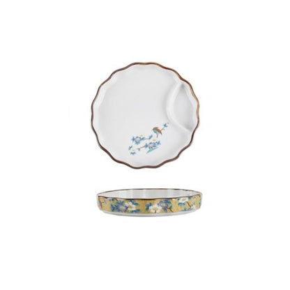 Plate with Sauce Bowl Nyū (4 Colors and 4 Sizes) Osaka Street Market