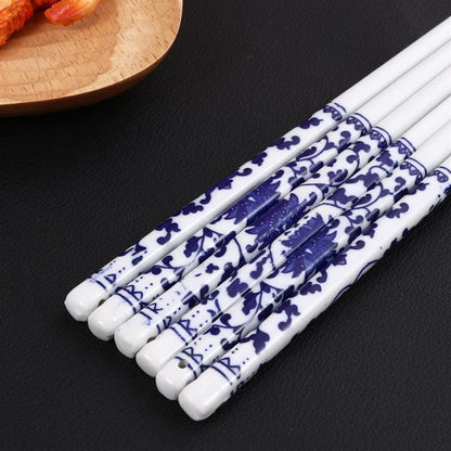 Porcelain Chopsticks Fuji Hakone Izu (10 Pairs) Osaka Street Market