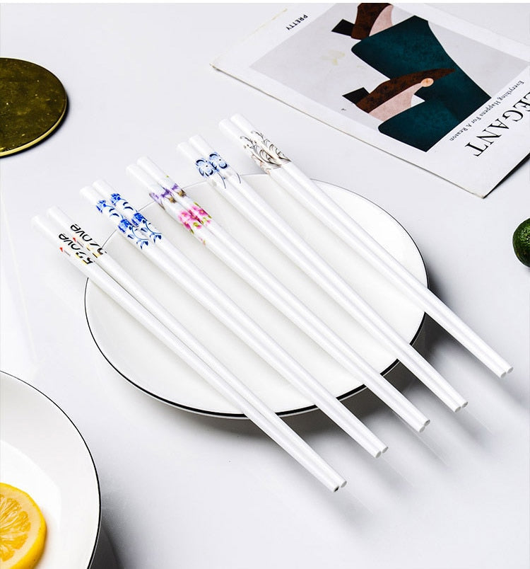 Porcelain Chopsticks Shiretoko (14 Models 10 Pairs) Osaka Street Market