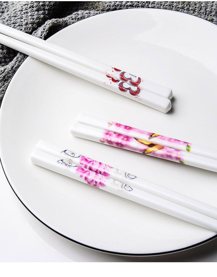 Porcelain Chopsticks Shiretoko (14 Models 10 Pairs) Osaka Street Market