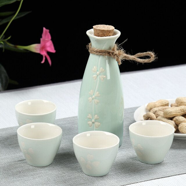 Sake Set Kaikoma (5 Colors) Osaka Street Market