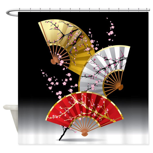 Shower Curtain Fans (5 Sizes) Osaka Street Market