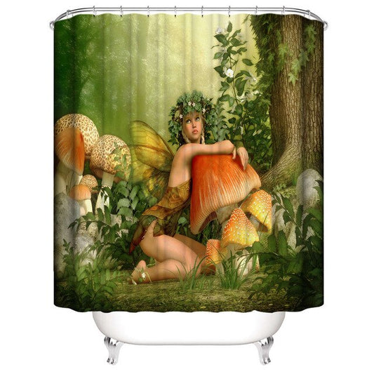 Shower Curtain Forest Osaka Street Market