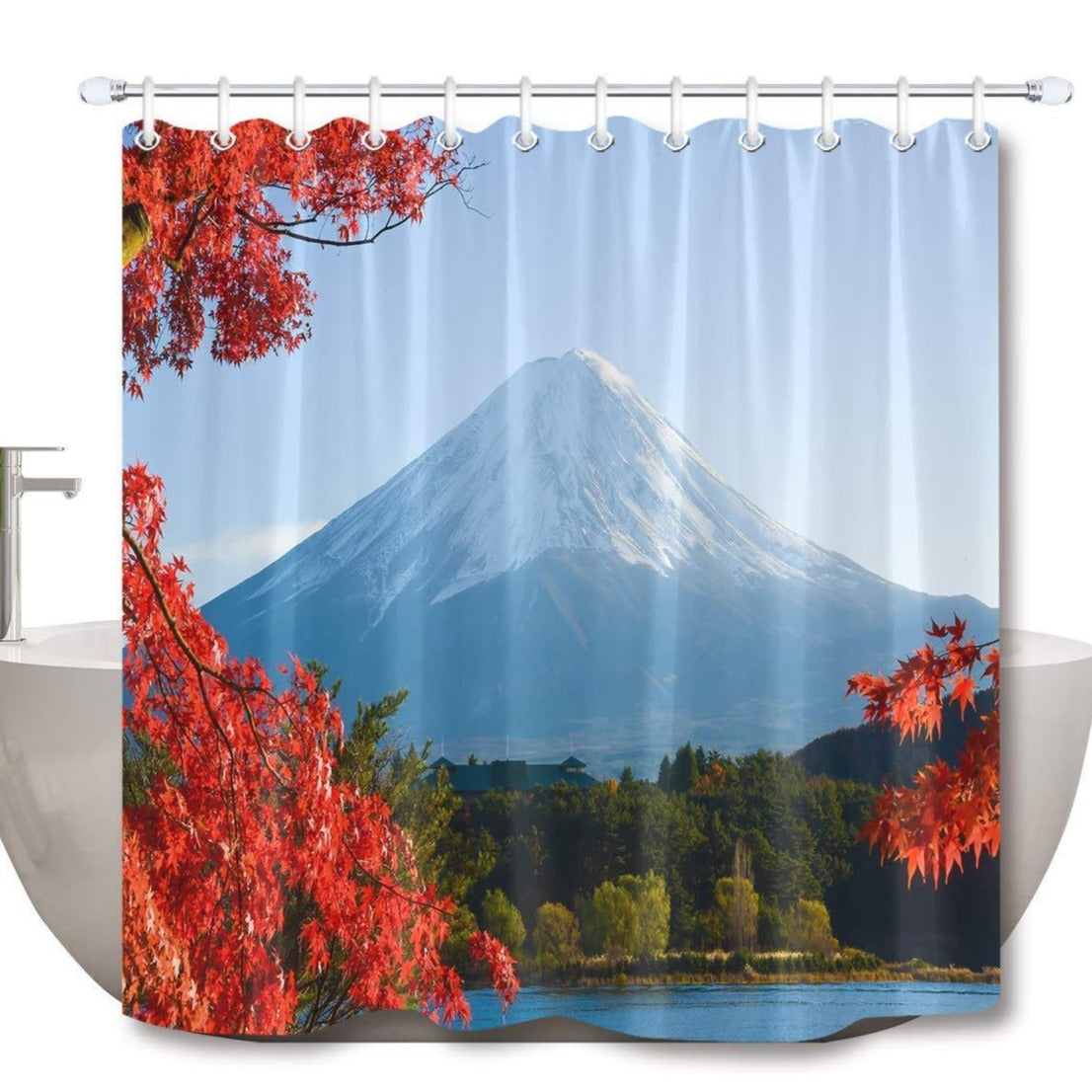Shower Curtain Fuji Mount II (6 Sizes) Osaka Street Market